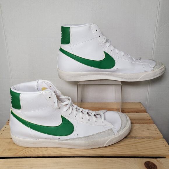 Nike Blazer Mid \'77 Vintage White Pine Green Sneaker - Size 13